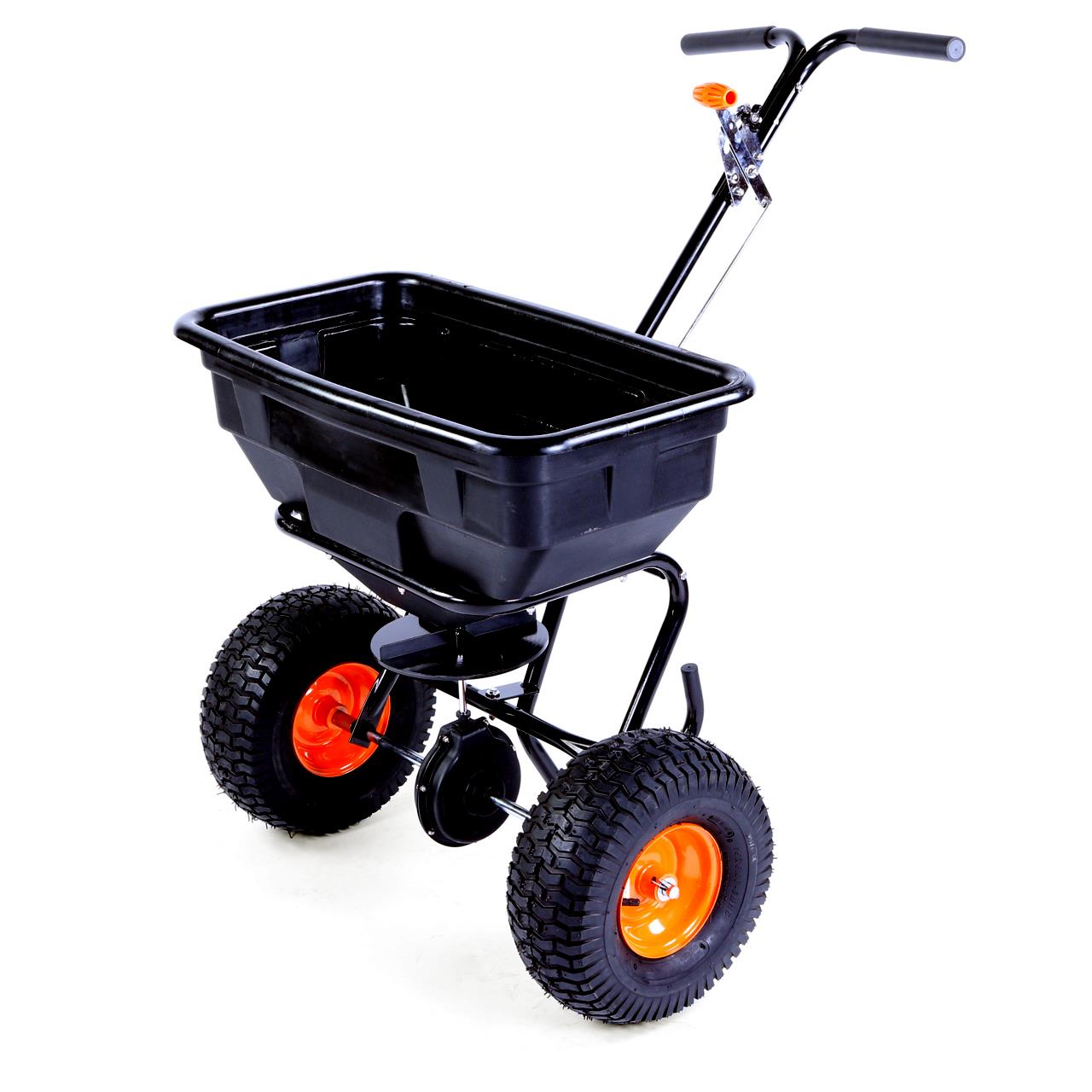 FUXTEC high-quality walk-behind spreader / centrifugal spreader / gritter spreader - for year-round use FX-GS56