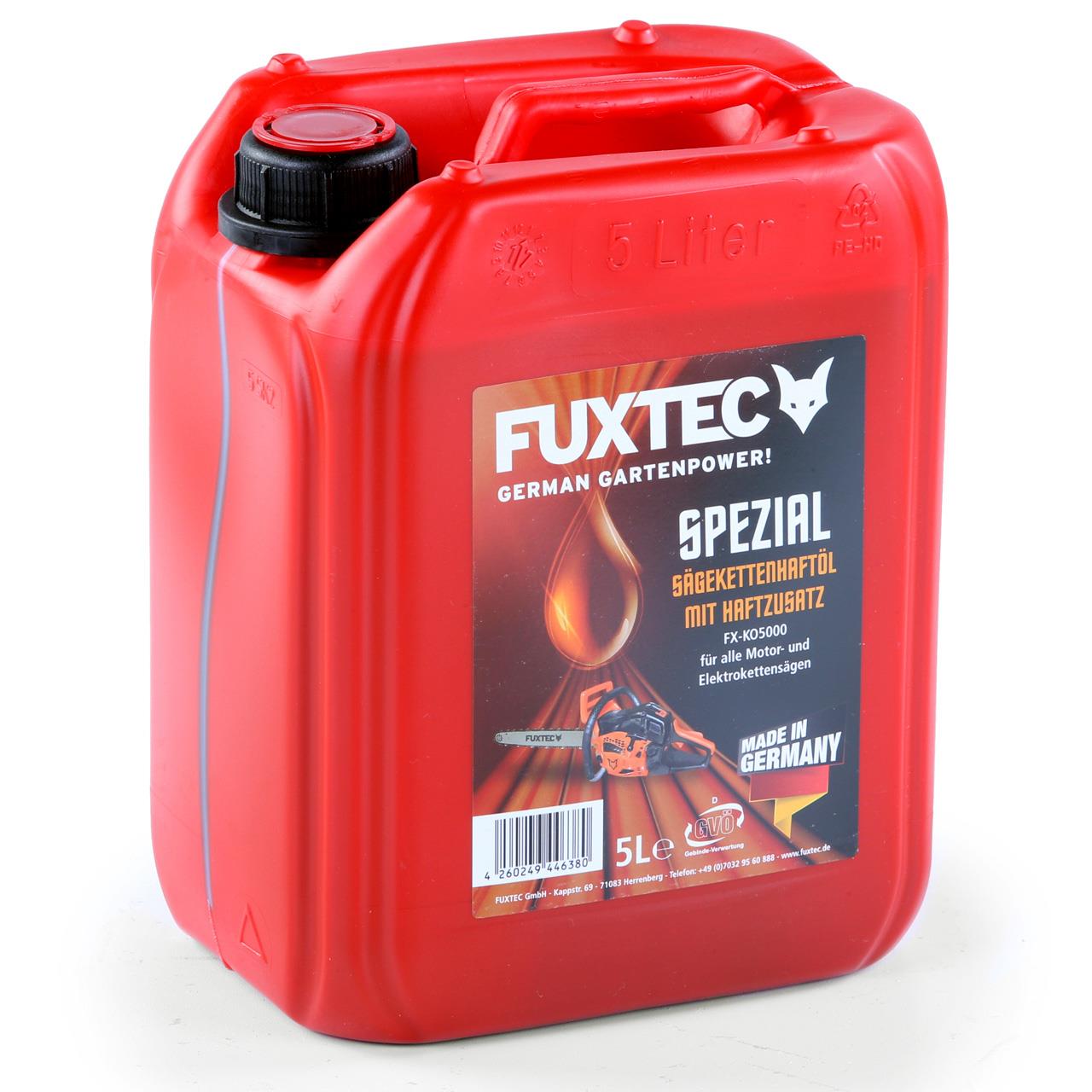 5 litre FUXTEC "Special" mineral saw-chain adhesive-oil