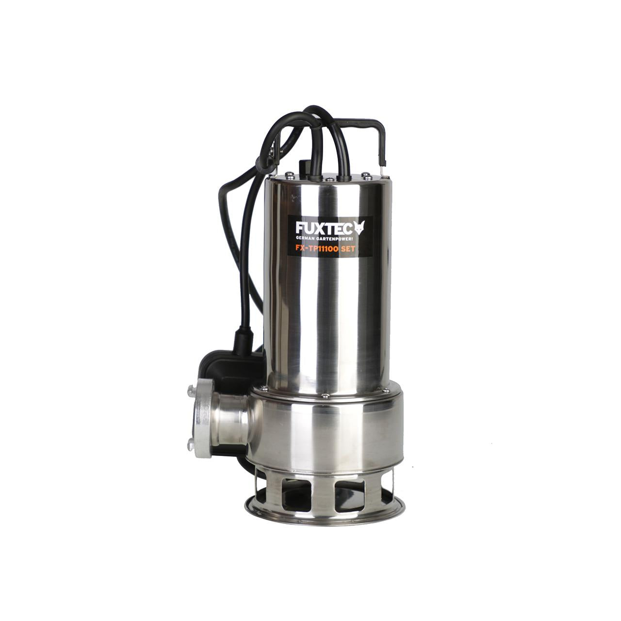 FUXTEC Tauchpumpe - Schmutzwasserpumpe FX-TP11000 INOX (Edelstahl) - 1100 Watt